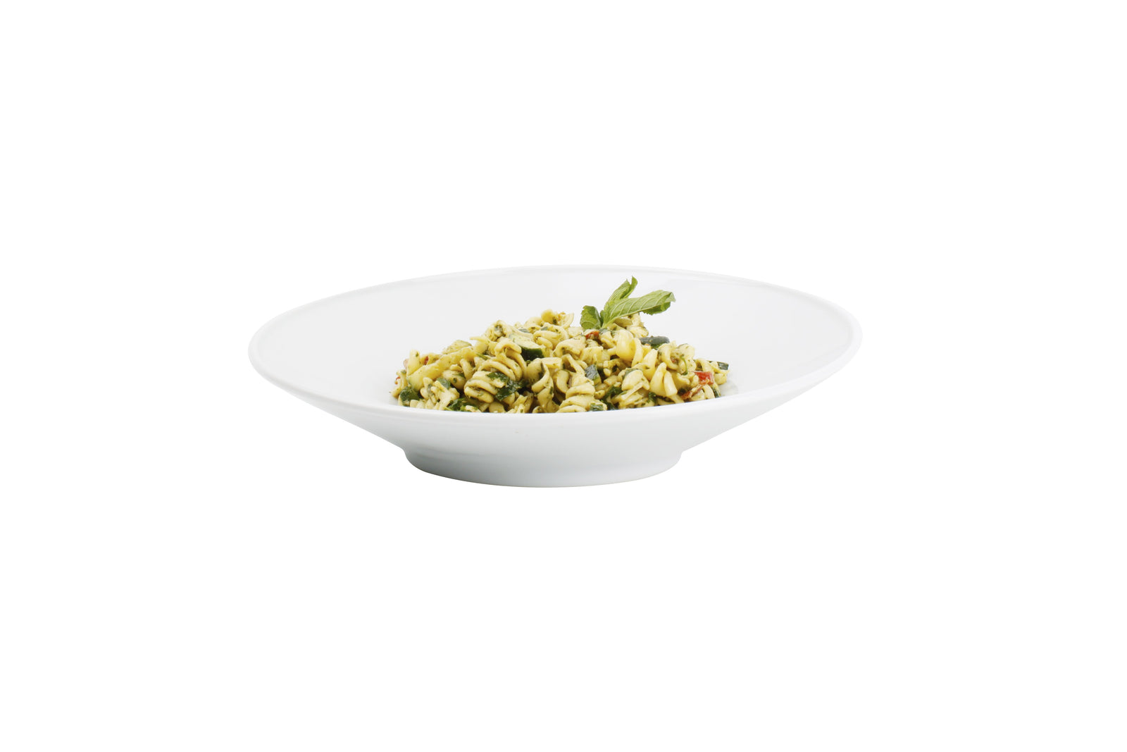 Bonbistro - Diep bord 30xH8cm schuin wit Appetite - set van 6