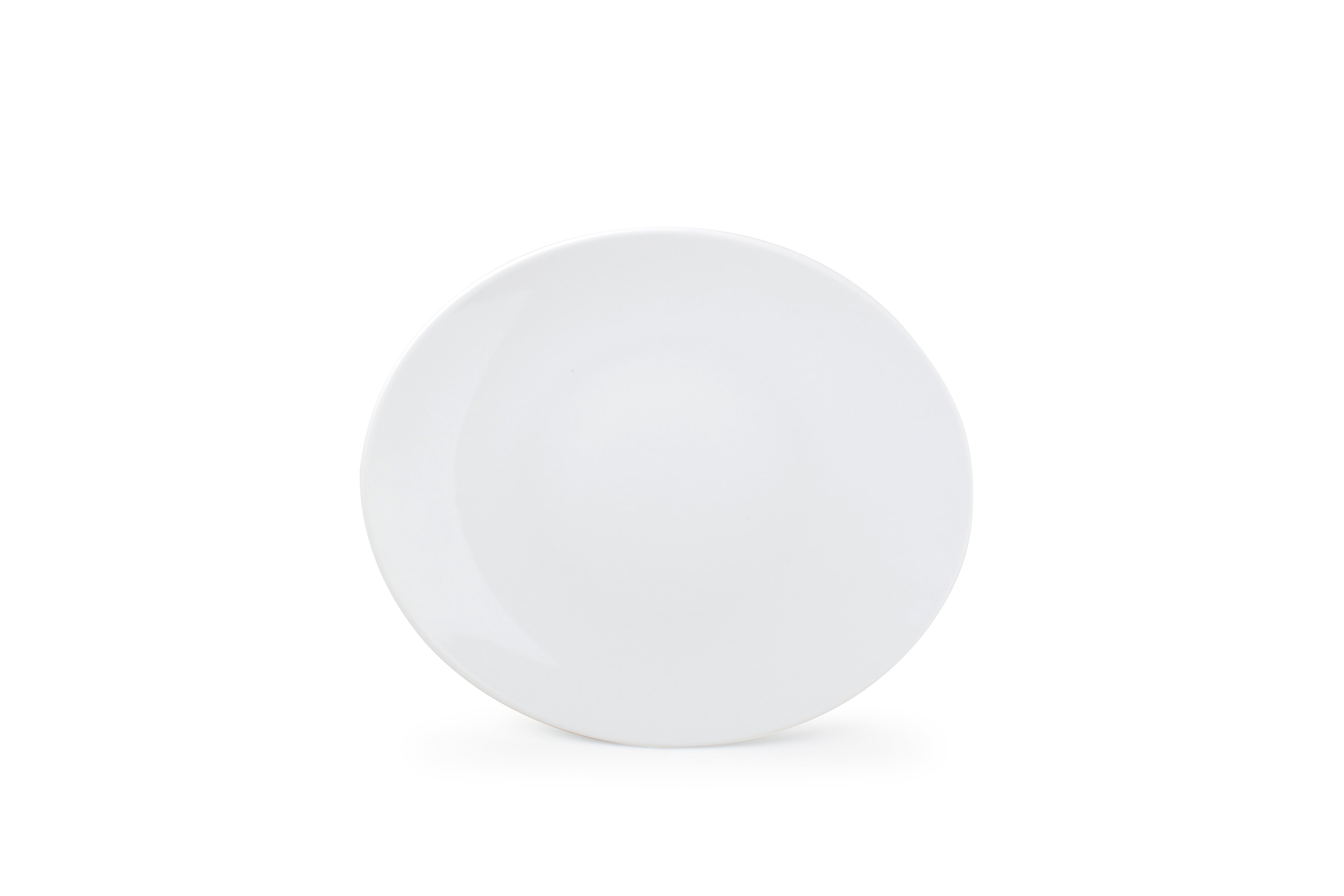Plat bord 30,5x26cm ovaal wit Appetite