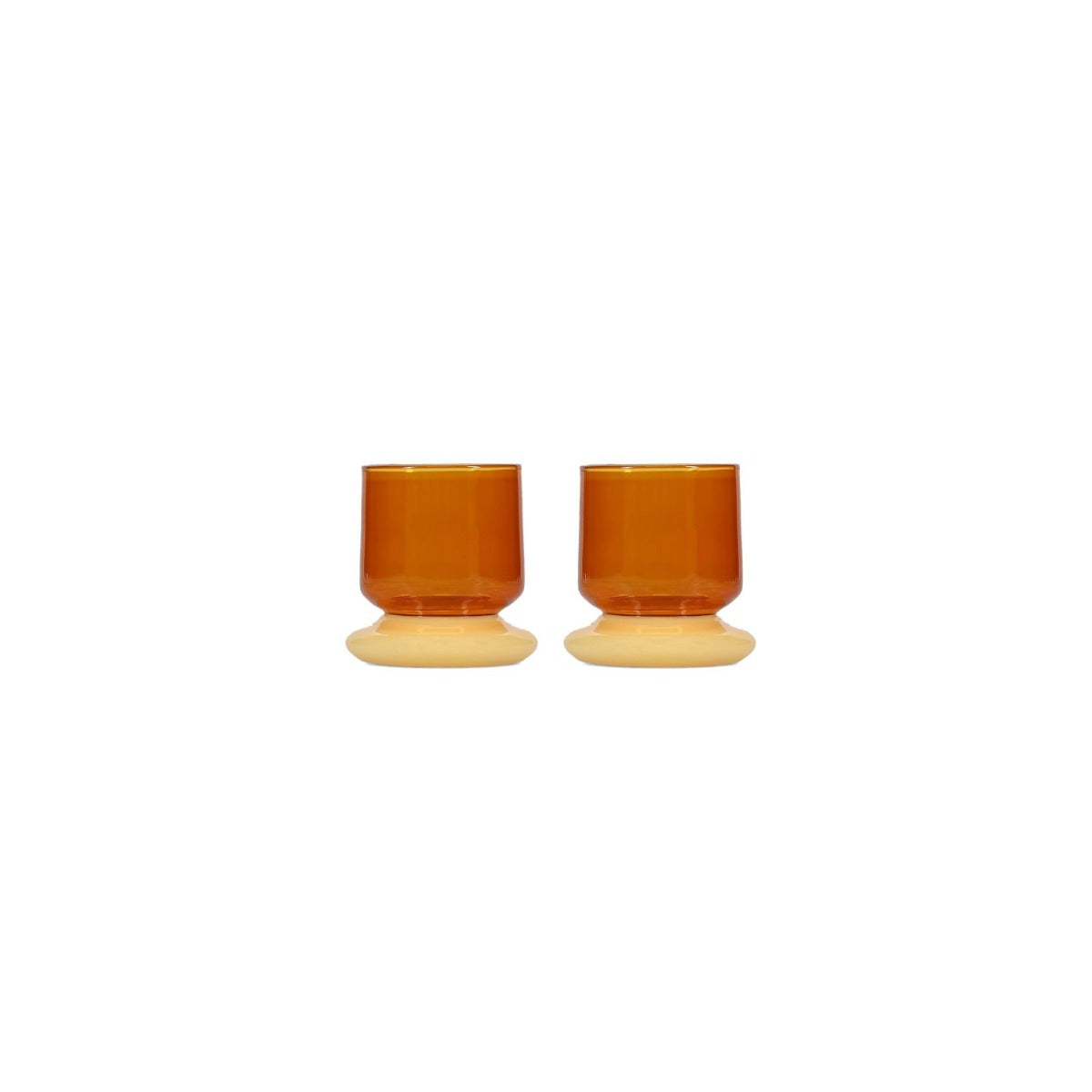 ONA - Glas 22cl sunset Amber Marlo - set van 2