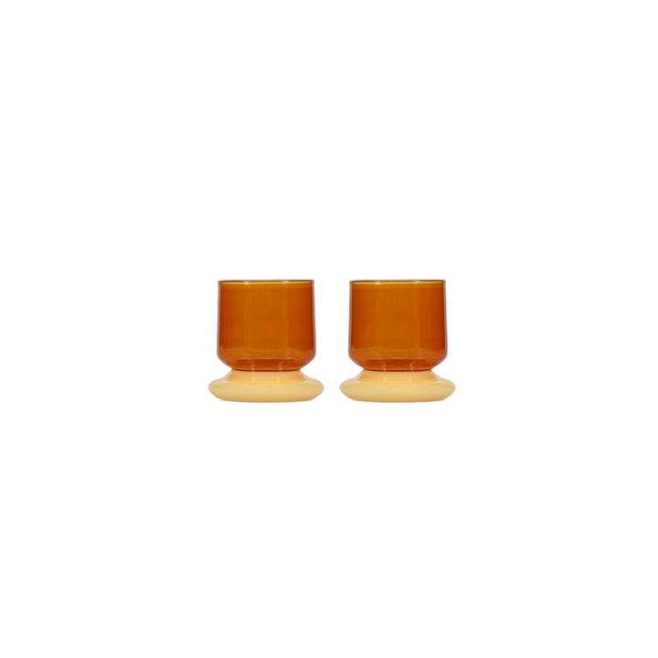 ONA - Glas 22cl sunset Amber Marlo - set van 2
