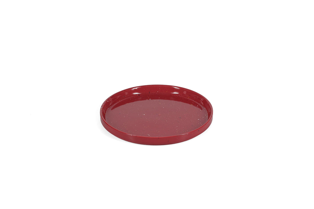 ona - Plat bord 20,5cm burgundy Fika (set van 4)
