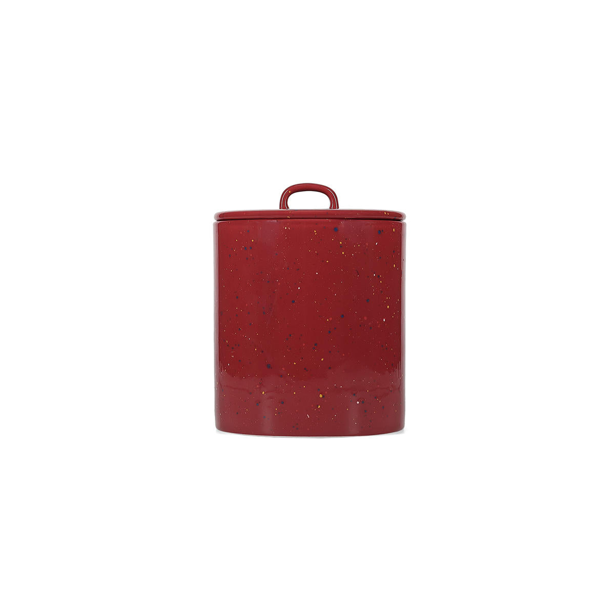 ONA - Voorraadpot 14xH18cm met deksel burgundy Fika
