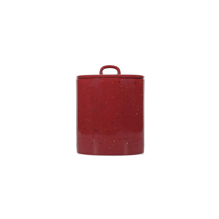 ONA - Voorraadpot 14xH18cm met deksel burgundy Fika