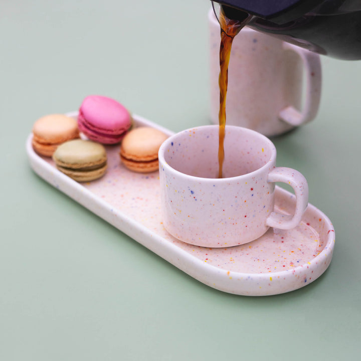 Ona - Serveerschaal 28,5x10cm beige Fika - Set van 4