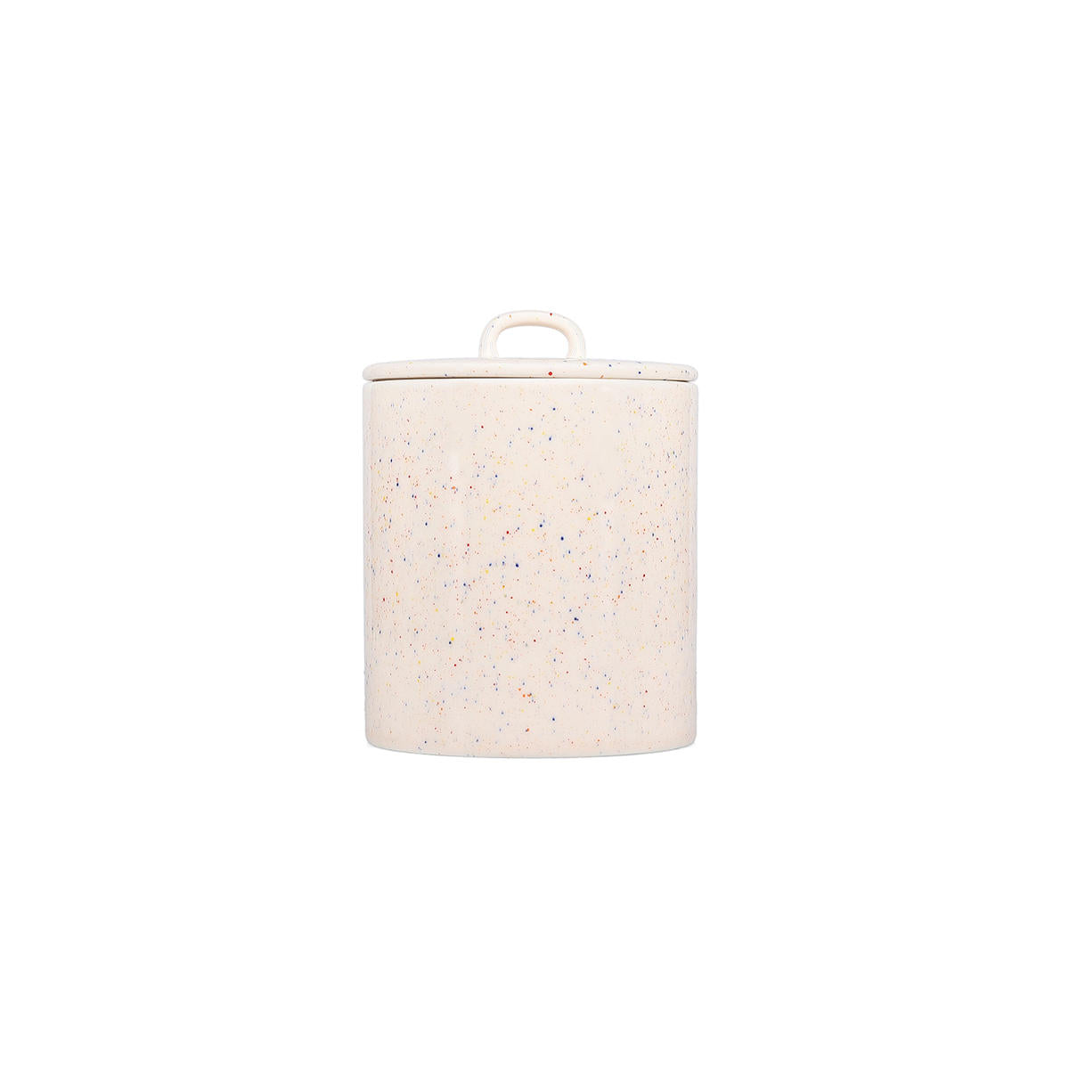 ONA - Voorraadpot 14xH18cm met deksel beige Fika