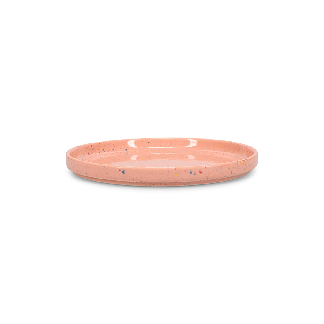 Ona - Plat bord 20,5cm roze Fika - Set van 4