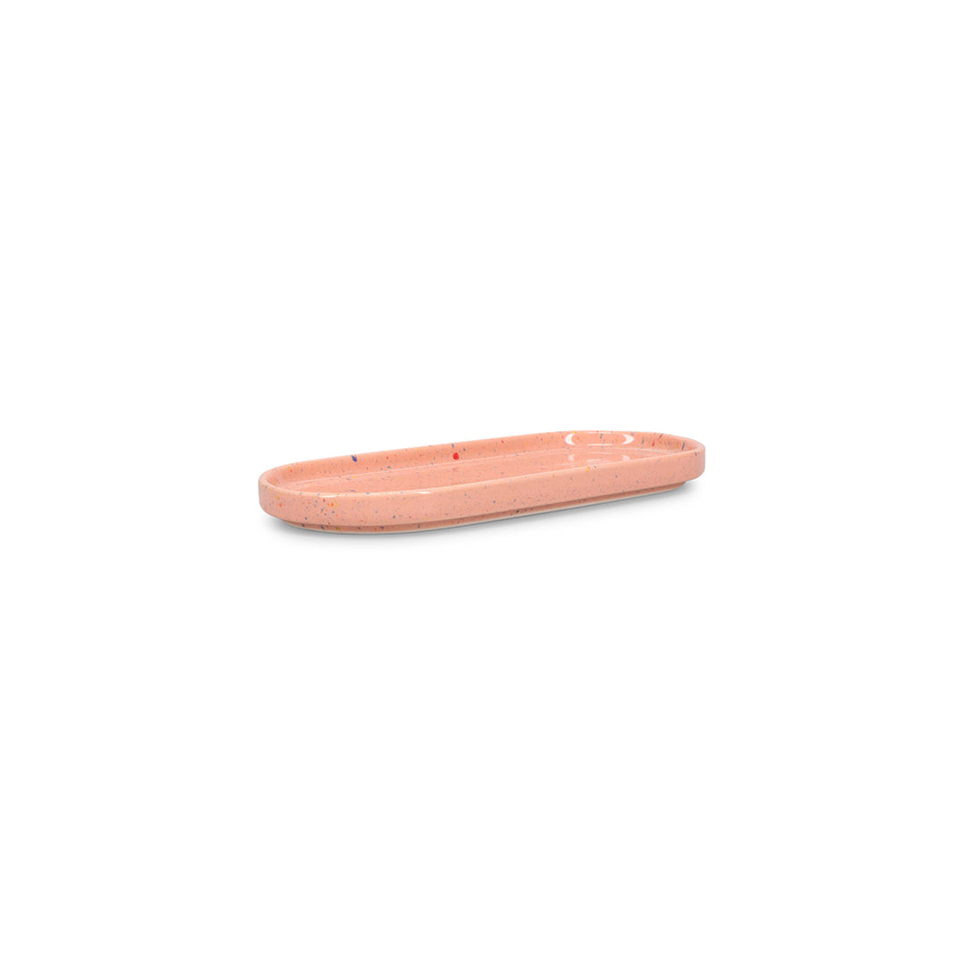 Ona - Serveerschaal 20x9cm roze Fika - Set van 4