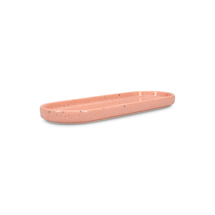 Ona - Serveerschaal 28,5x10cm roze Fika - Set van 4