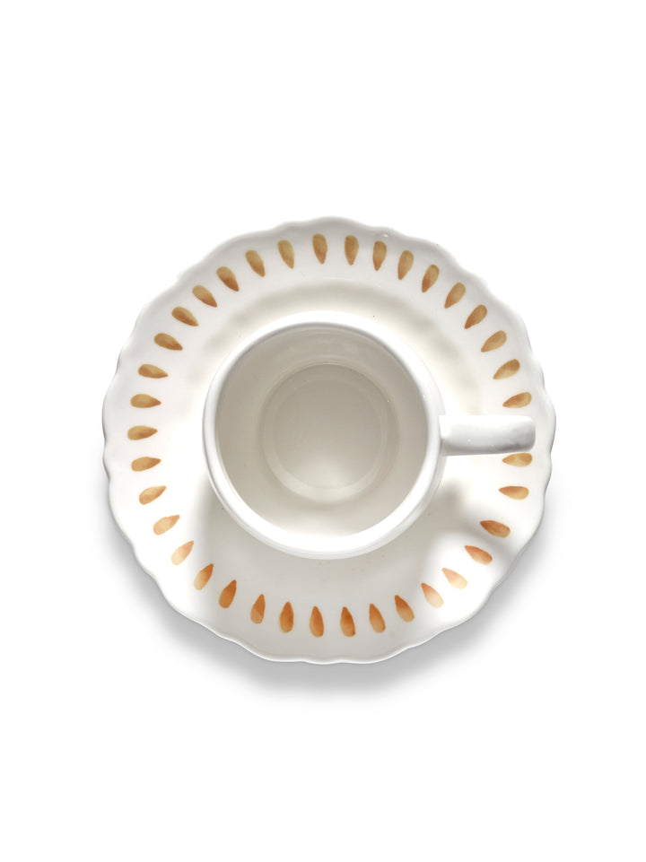 Serax - Marie Michielssen - Cappuccinokop Geel + Saucer Charly