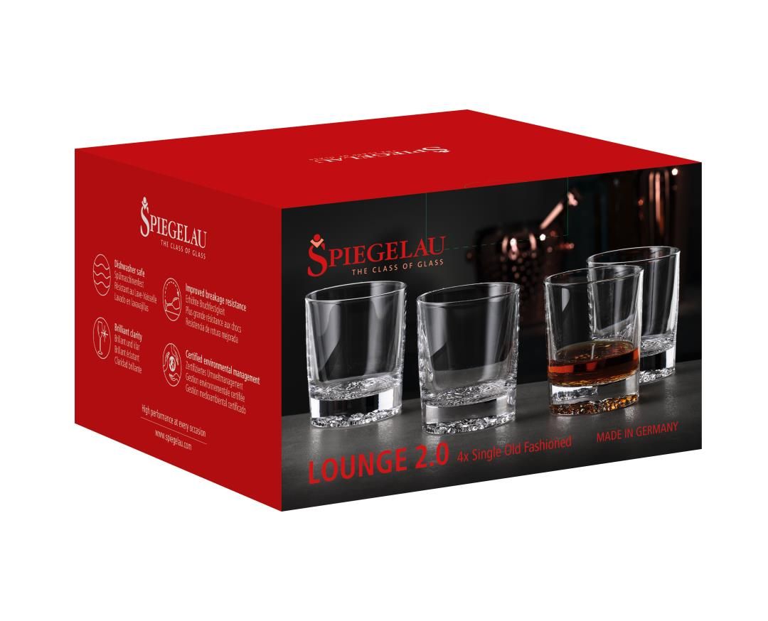 Spiegelau - Lounge 2.0 whiskyglas 238 ml, set van 4
