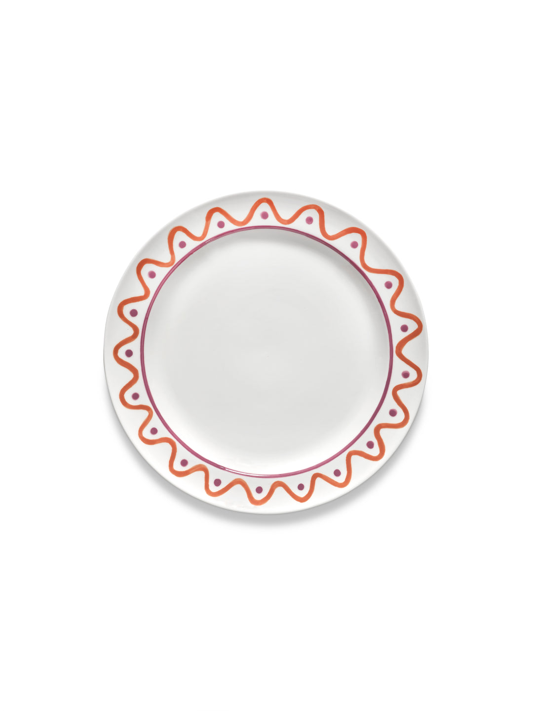 Serax - Marie Michielssen - Dinerbord Paars Oranje Charly - Set van 2