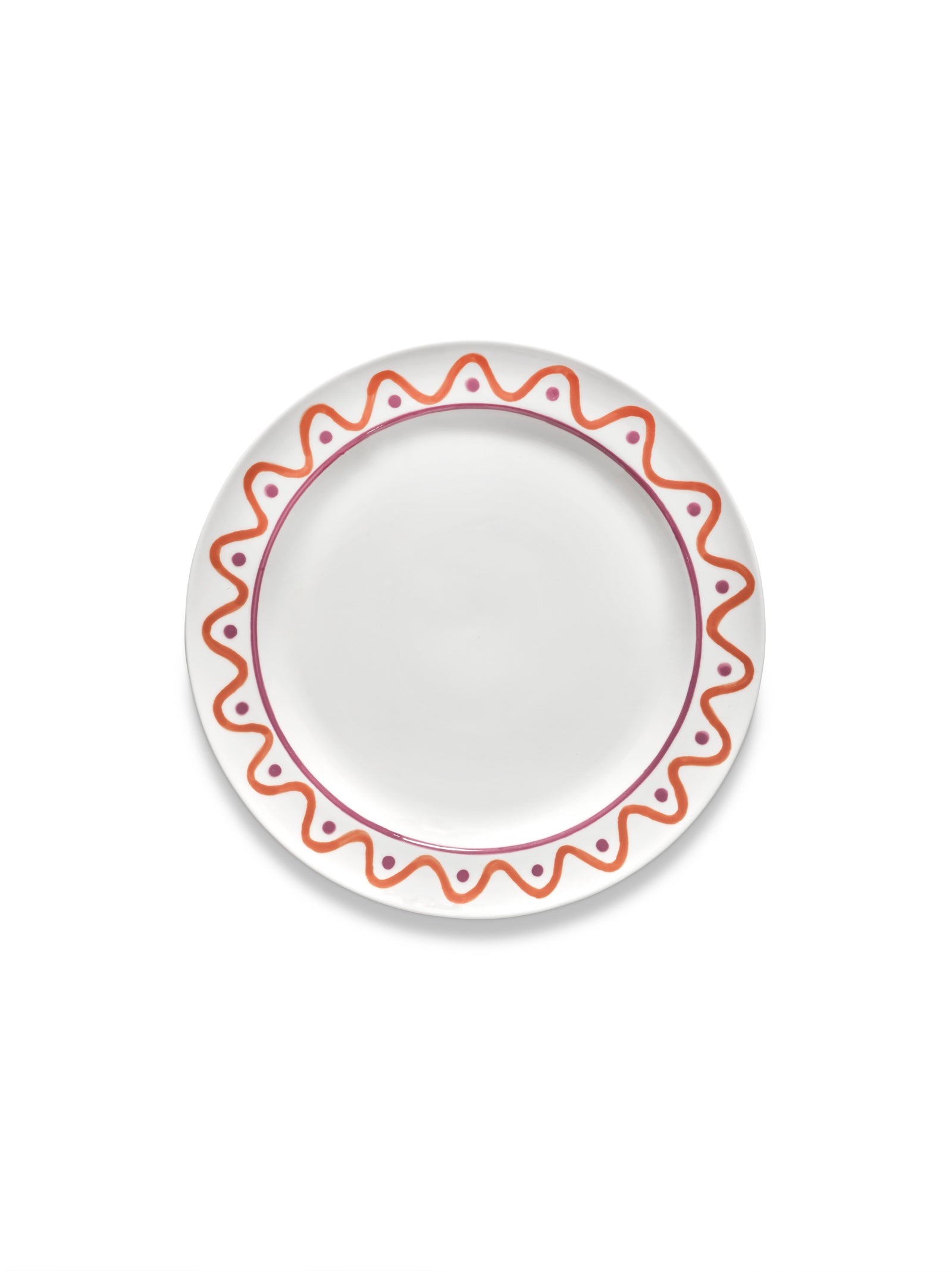 Serax - Marie Michielssen - Dinerbord Paars Oranje Charly - Set van 2