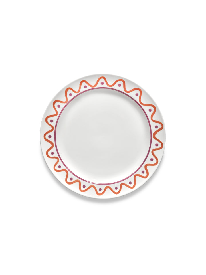 Serax - Marie Michielssen - Dinerbord Paars Oranje Charly - Set van 2
