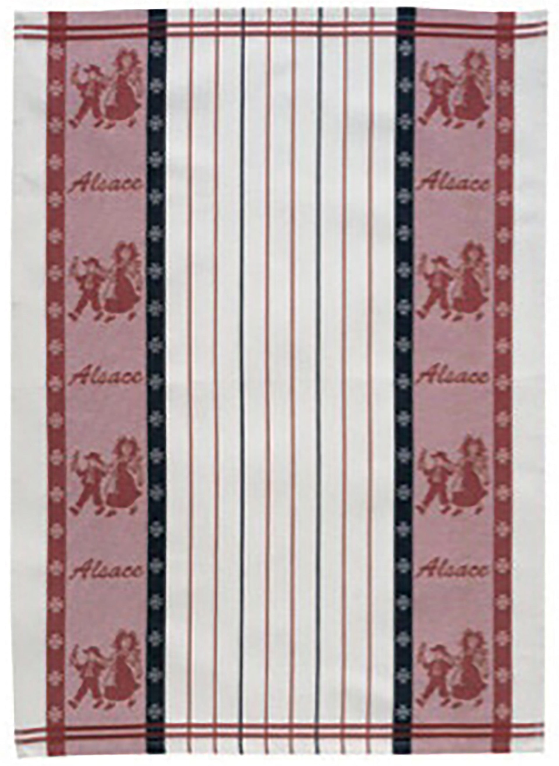 Jacquard theedoek Lisel Rouge 70 X 50