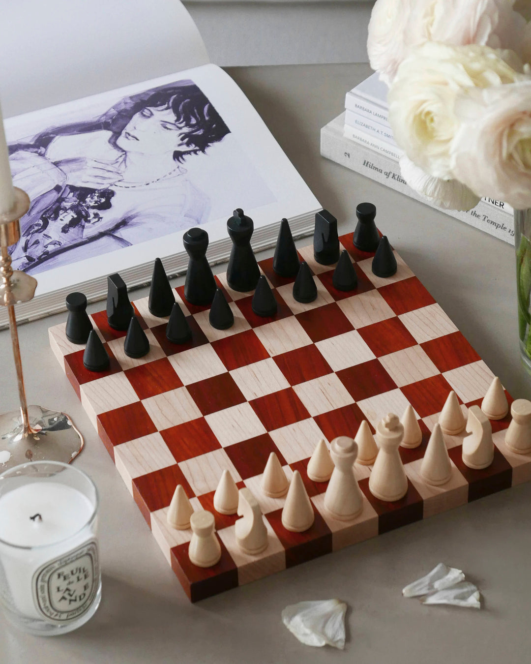 Printworks - Spel - Chess Wood - The Modernist