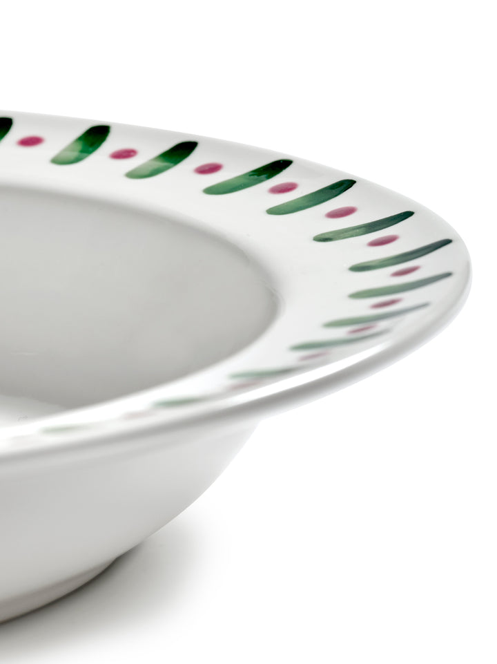 Serax - Marie Michielssen - Pastabord Paars Groen Charly - Set van 2