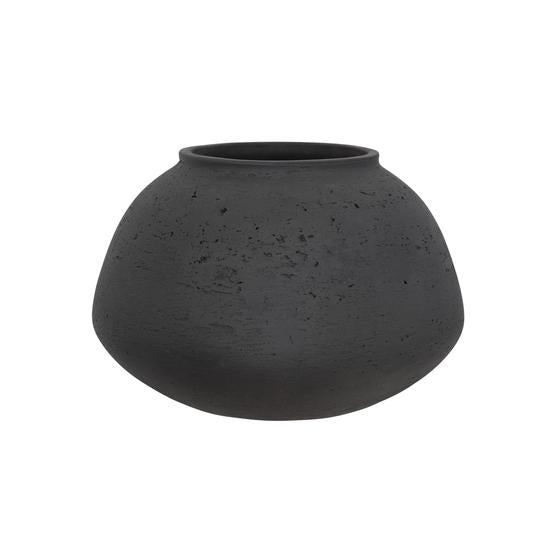 Pottery Pots - Bloempot Imara L, Zwart Washed
