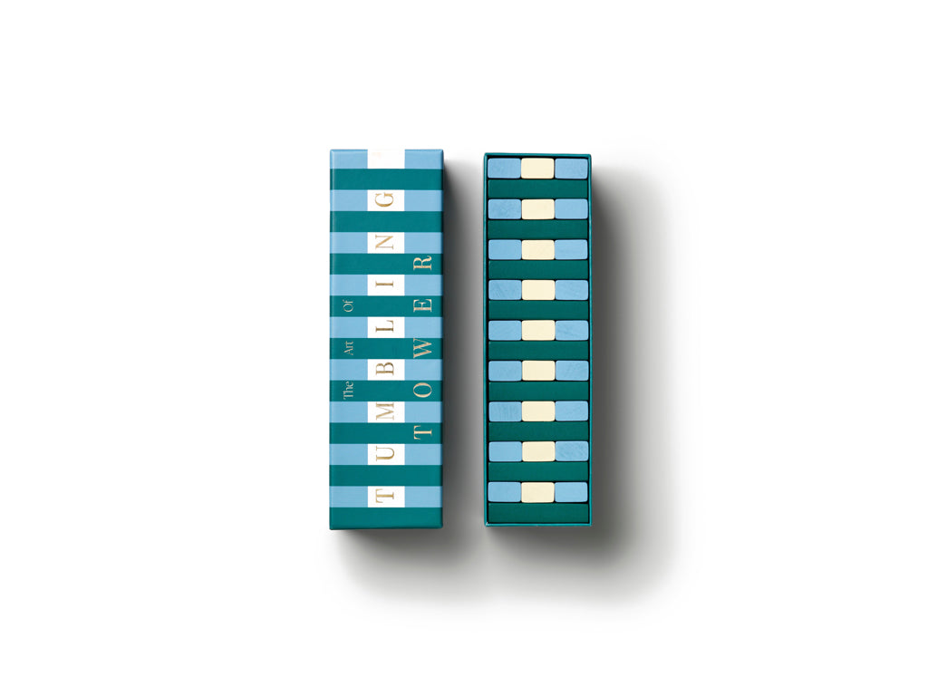 Printworks Spel Play - Tumbling Tower - Groen/Blauw