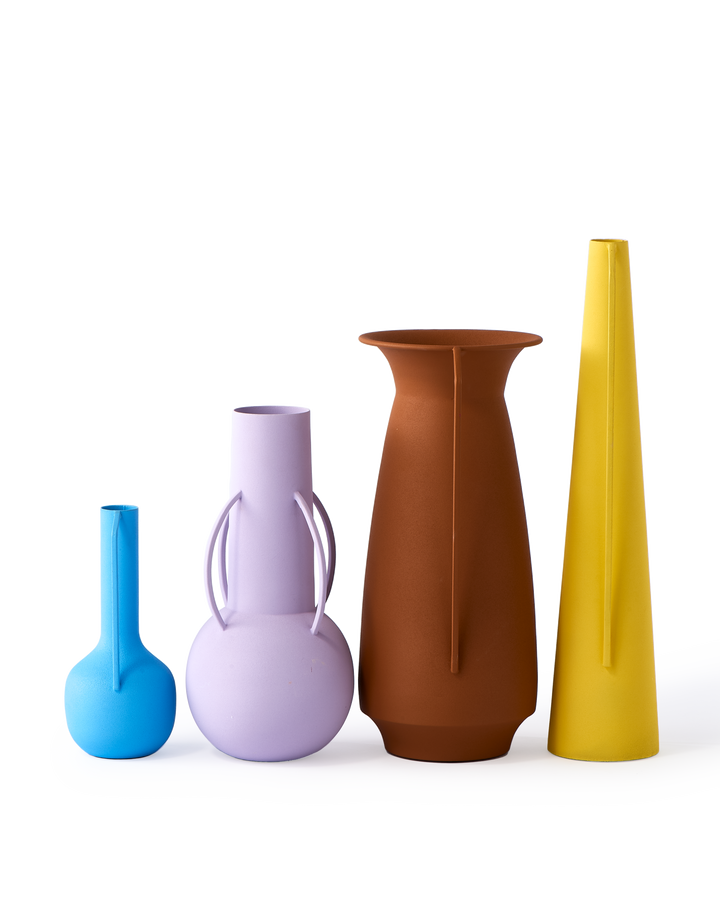 Polspotten - Vaas Roman Morning Multicolor (set van 4)