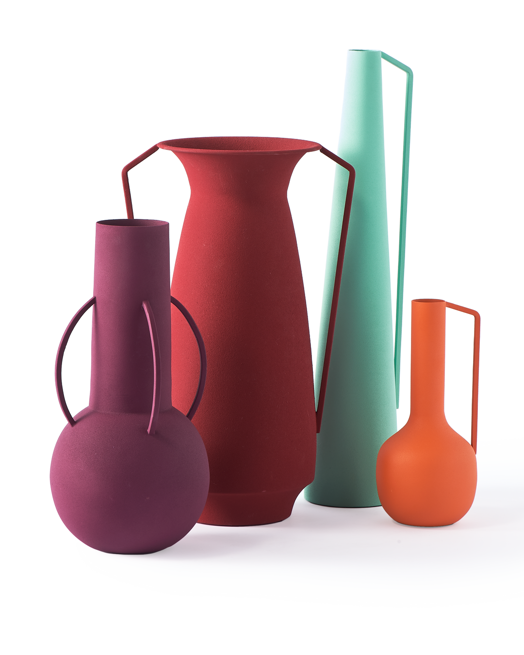 Polspotten - Vaas Roman Evening Multicolor (set van 4)