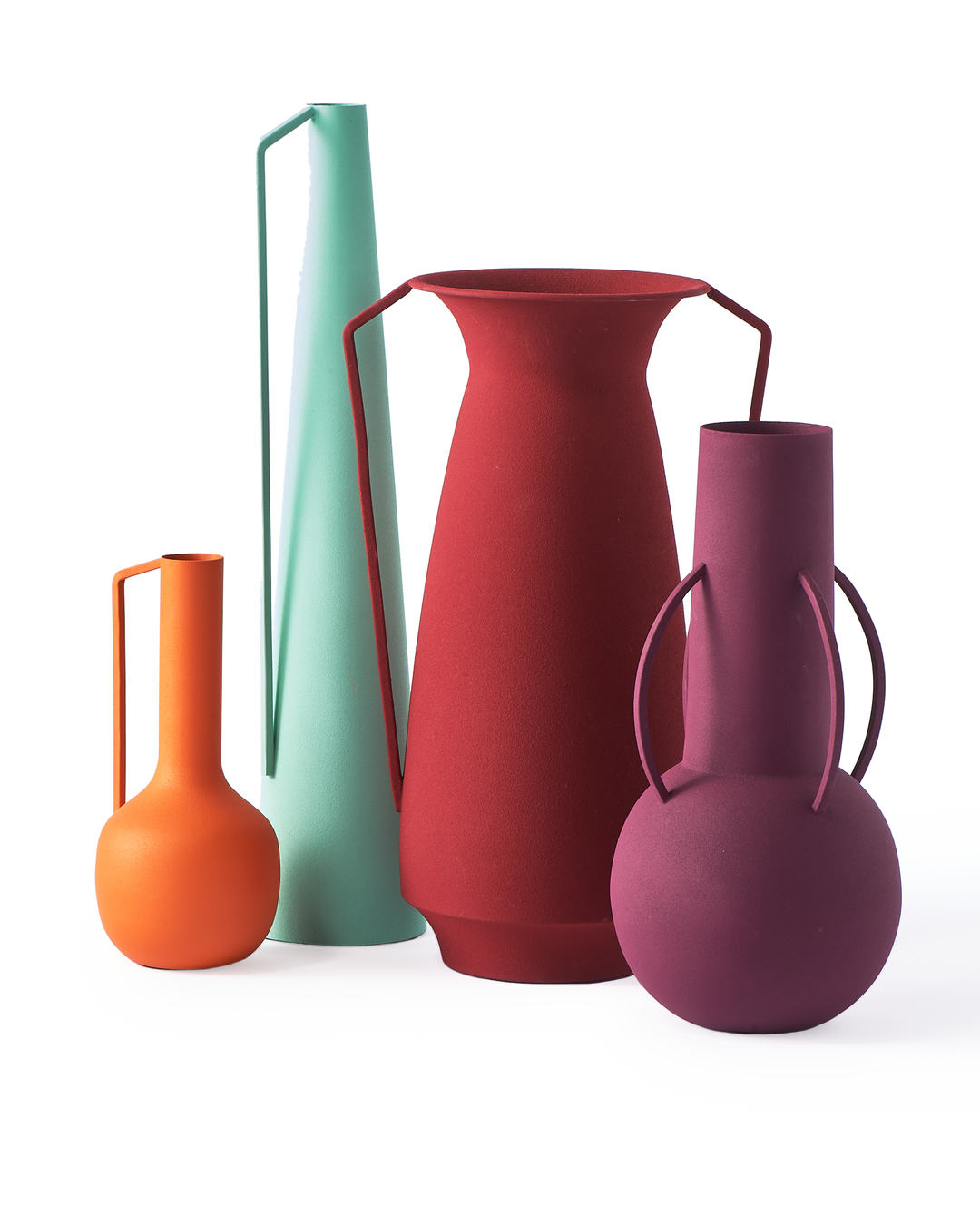 Polspotten - Vaas Roman Evening Multicolor (set van 4)