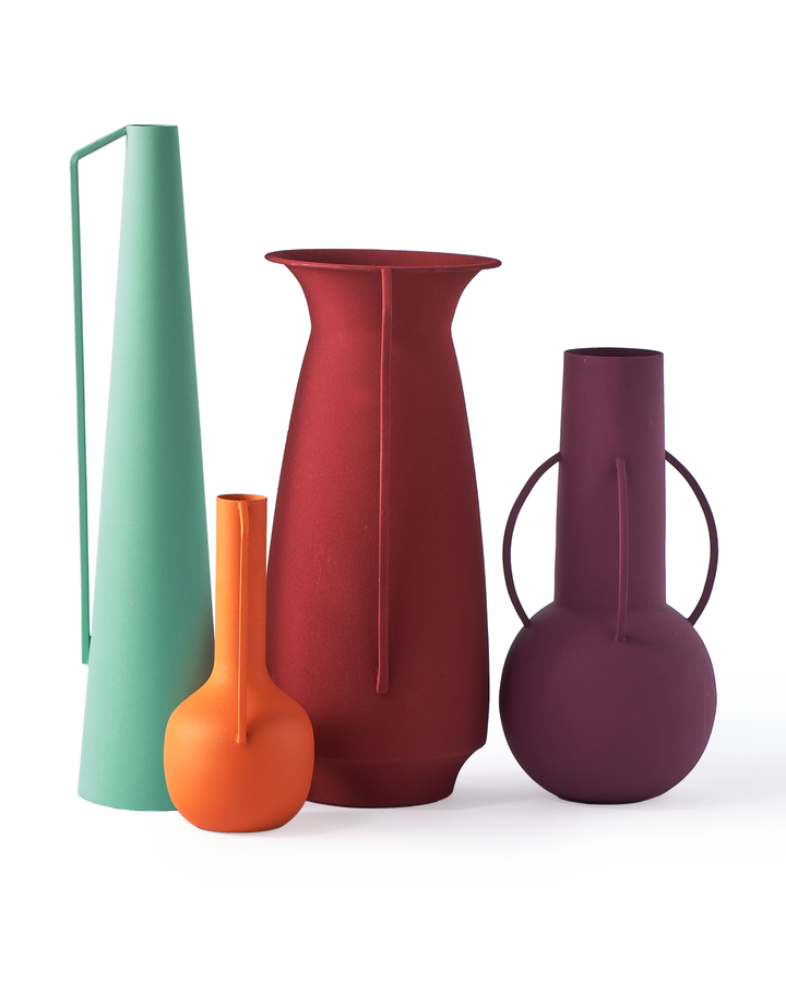 Polspotten - Vaas Roman Evening Multicolor (set van 4)