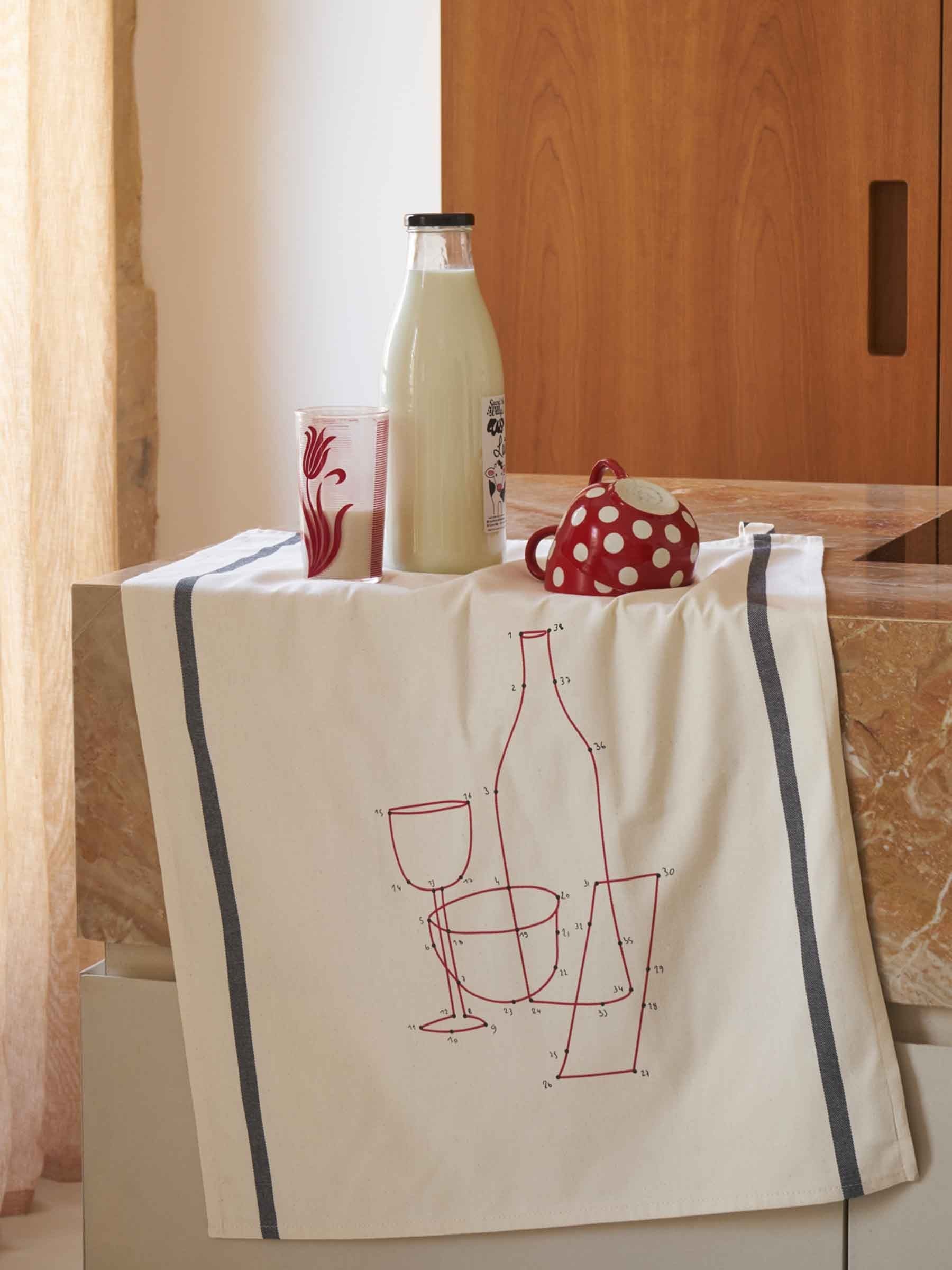 Theedoek Phil Drink Écru 70 X 50