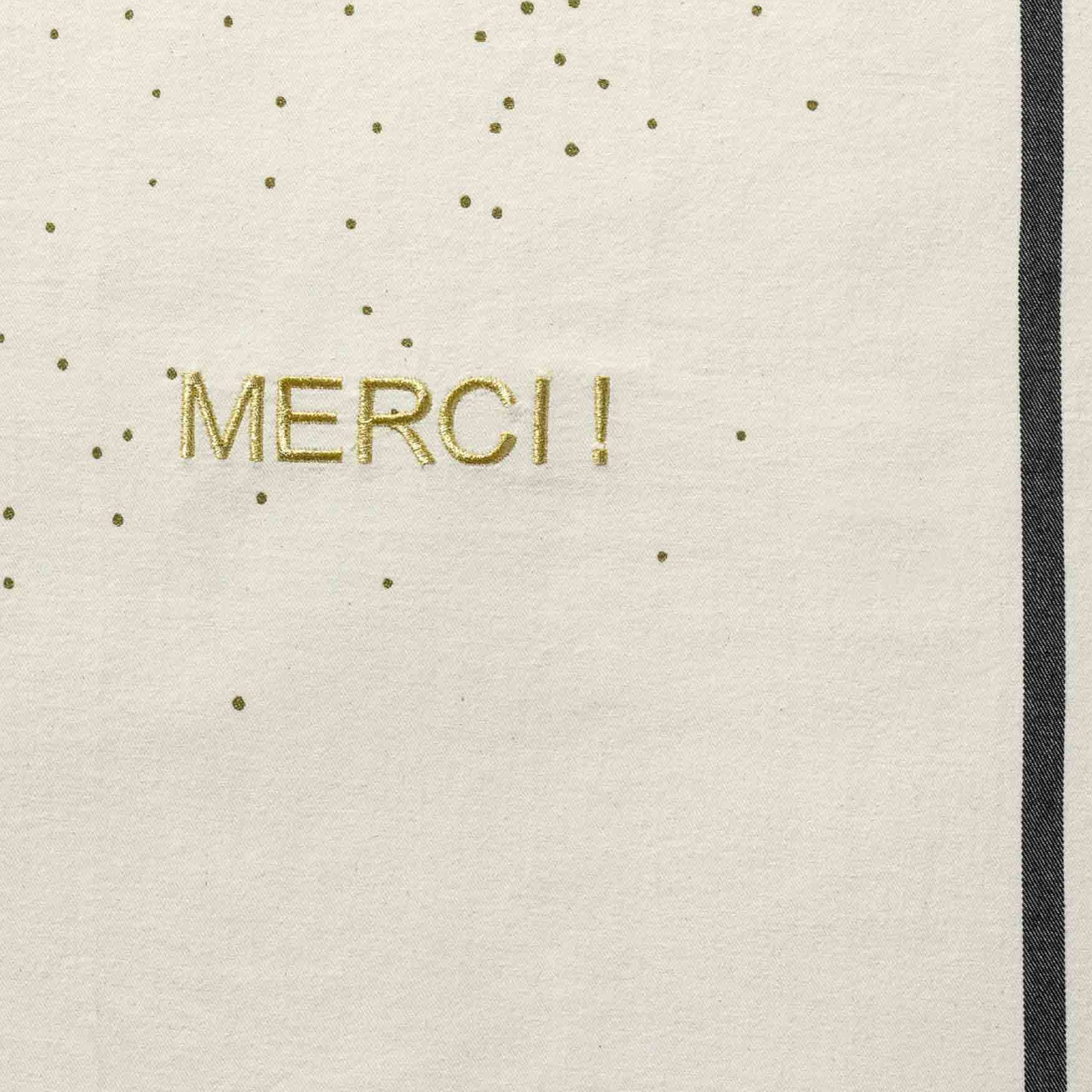 Theedoek Merci Écru 70 X 50