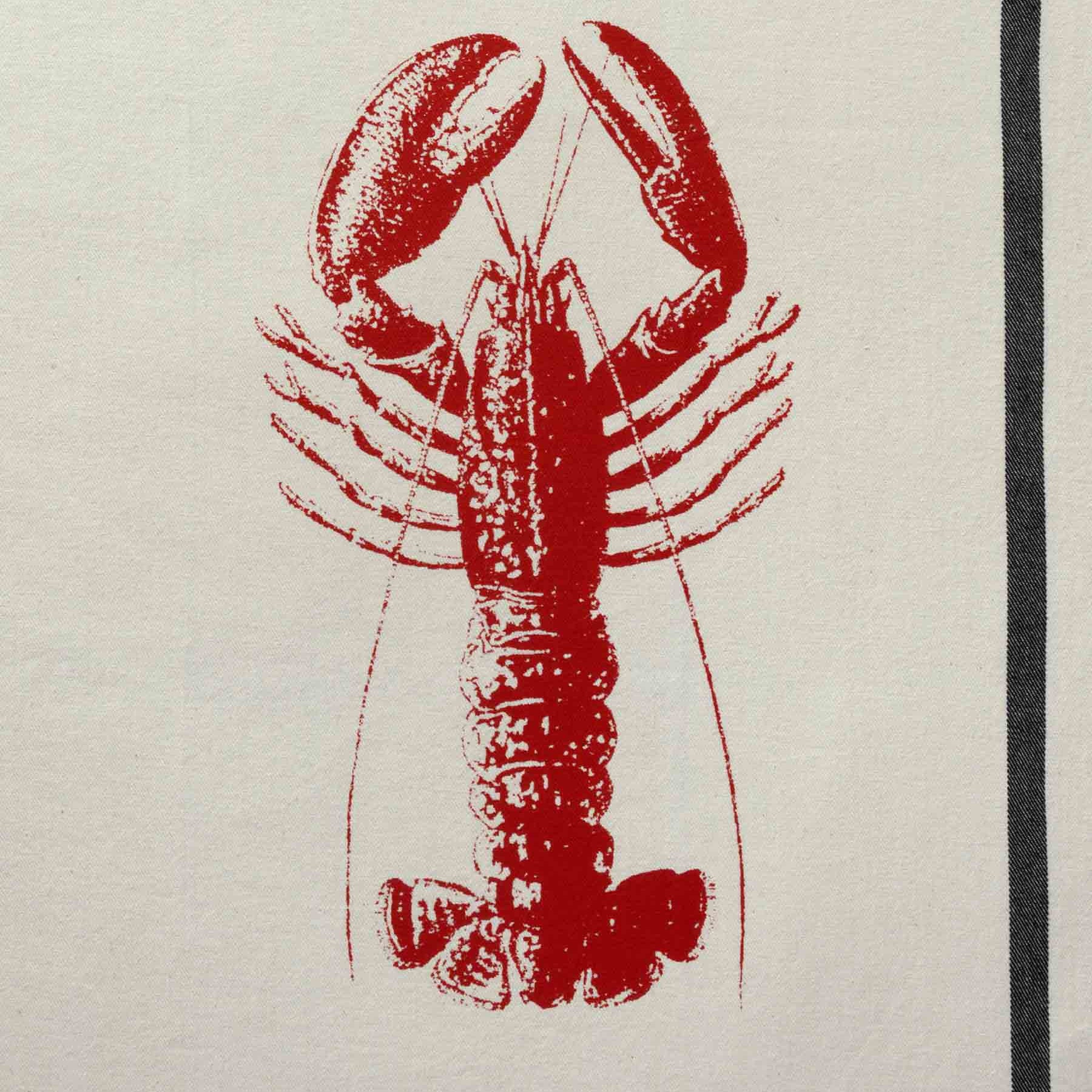 Theedoek Homard Rouge 70 X 50
