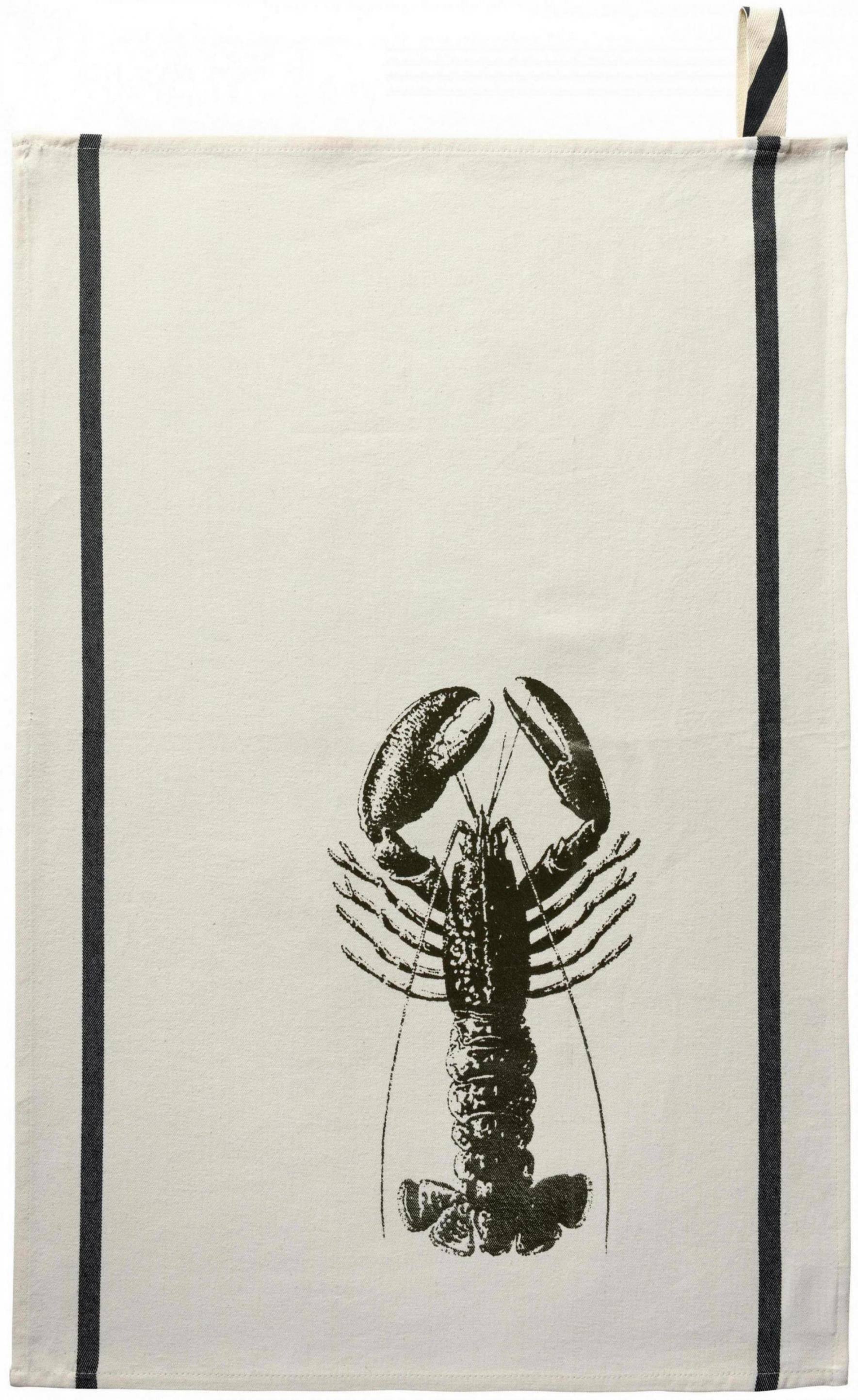Theedoek Homard Noir 70 X 50