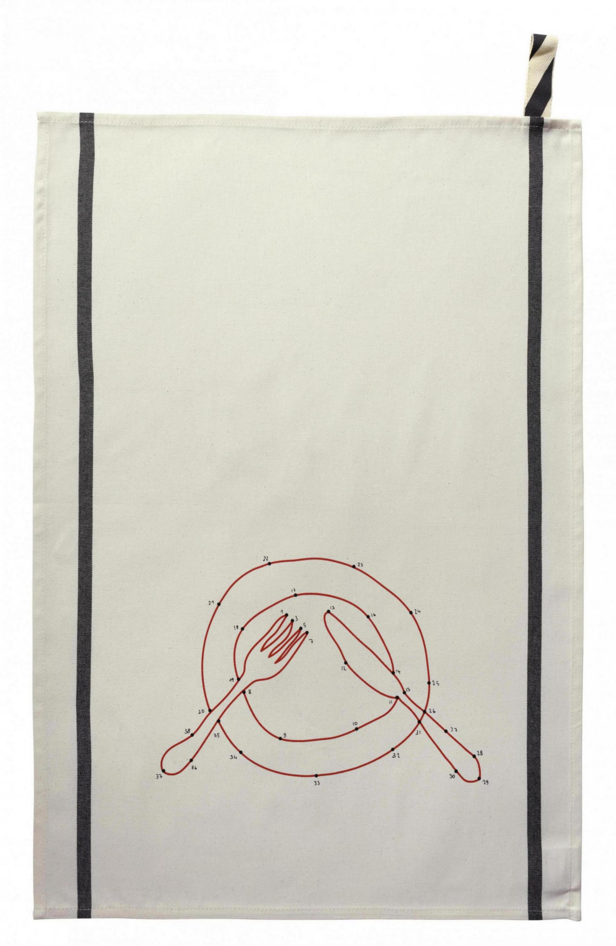Theedoek Phil Dinette Écru 70 X 50