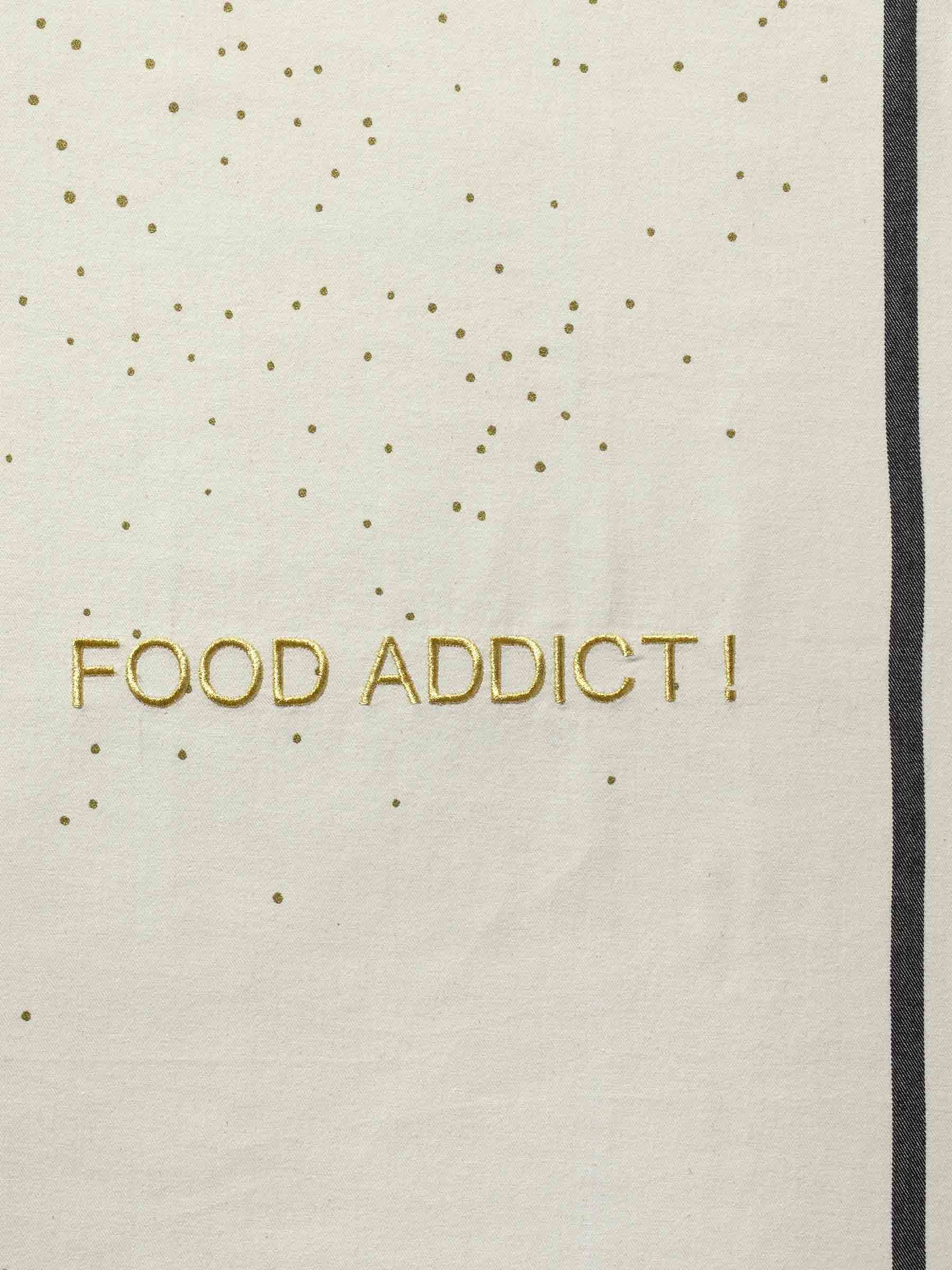 Theedoek Food Addict Écru 70 X 50