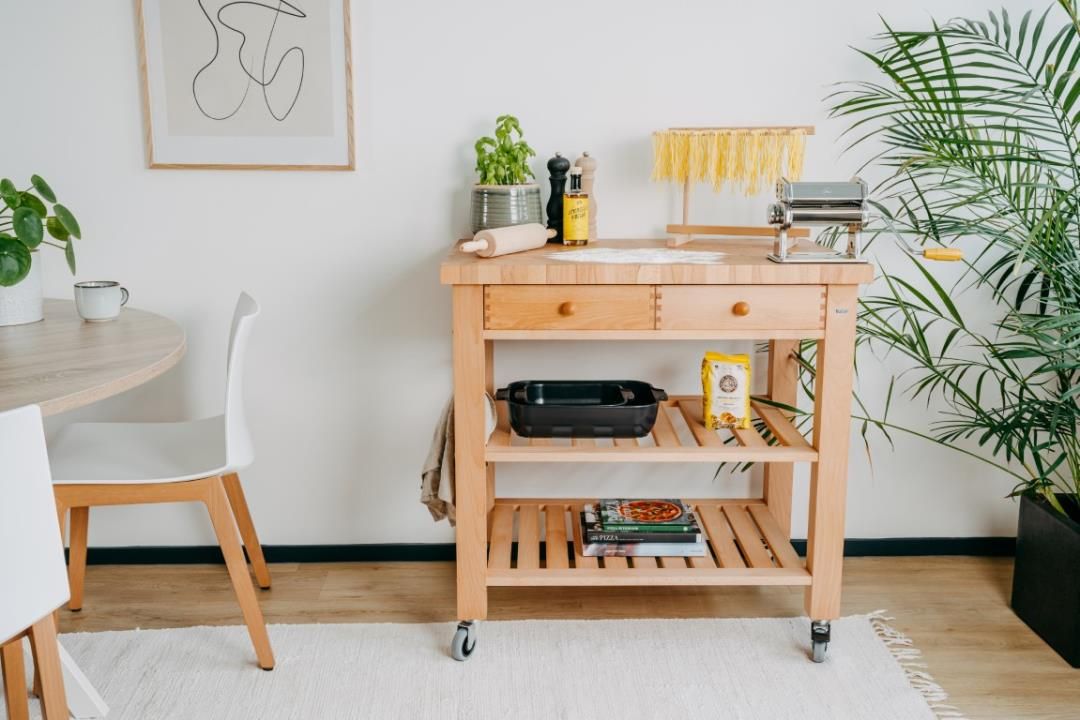 Butler - Keukentrolley M-900 kopshout 90x60 cm