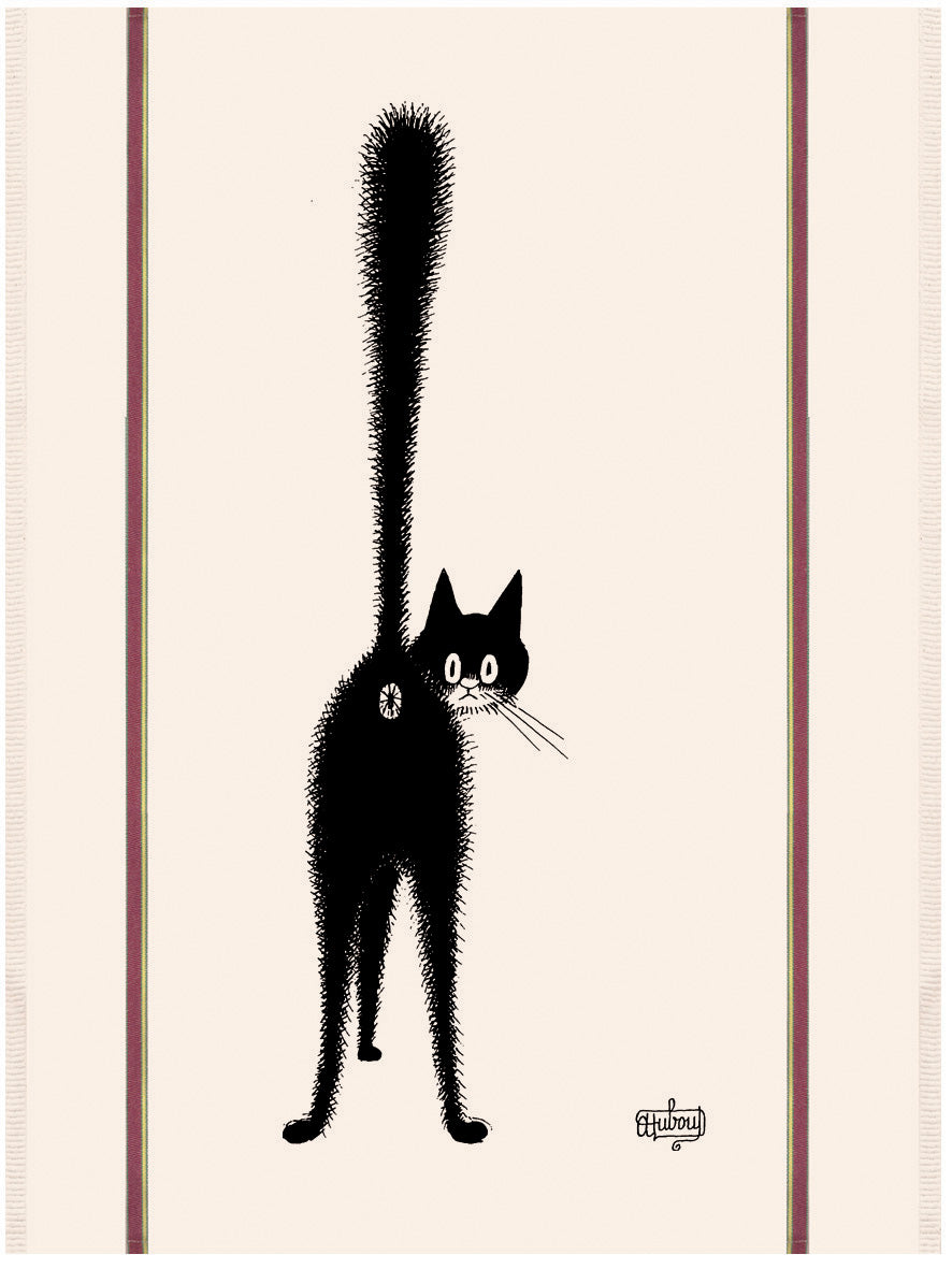 Grote theedoek Dubout 3ème oeil Écru 60 X 80