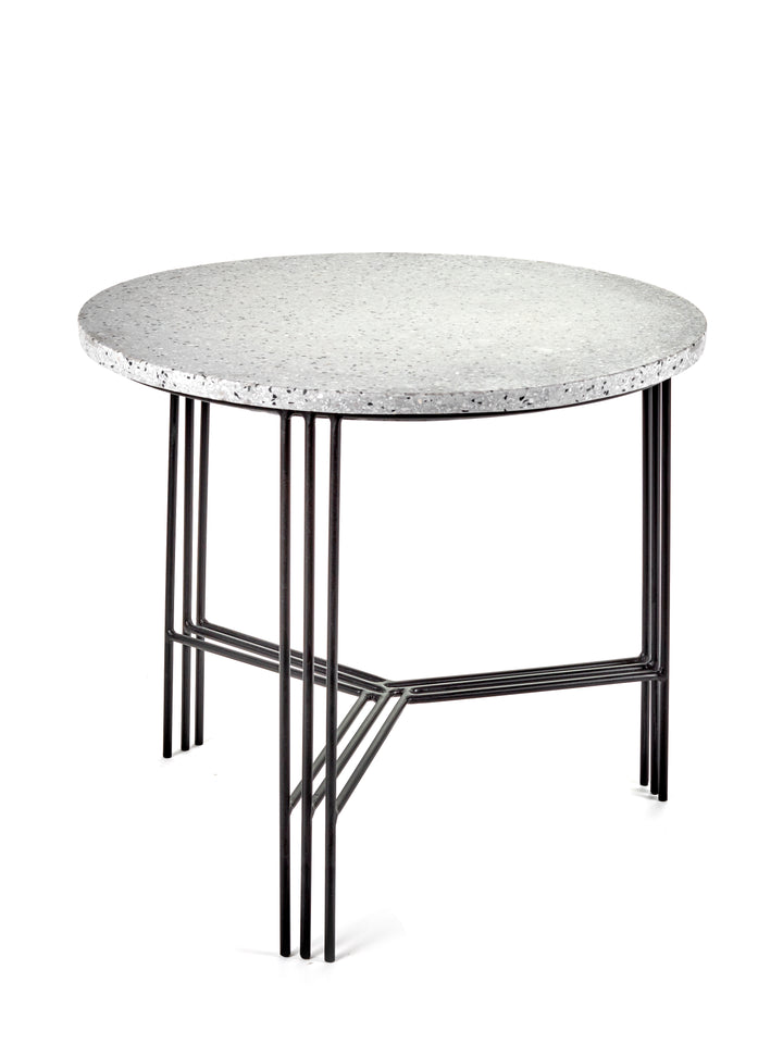 Serax - Antonino Sciortino - Bijzettafel L Zwart/Grijs Terrazzo