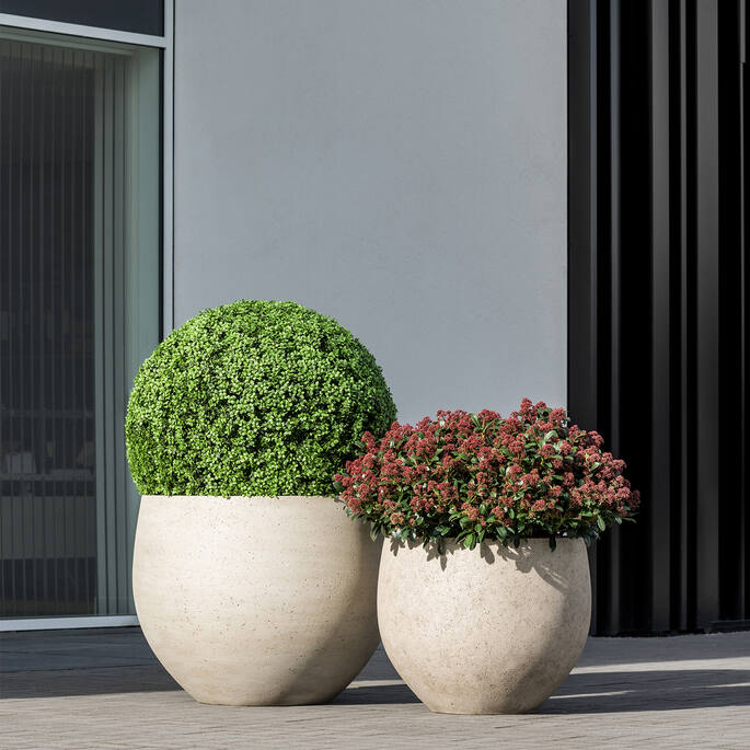 Pottery Pots - Bloempot Jumbo Orb M, Beige Washed