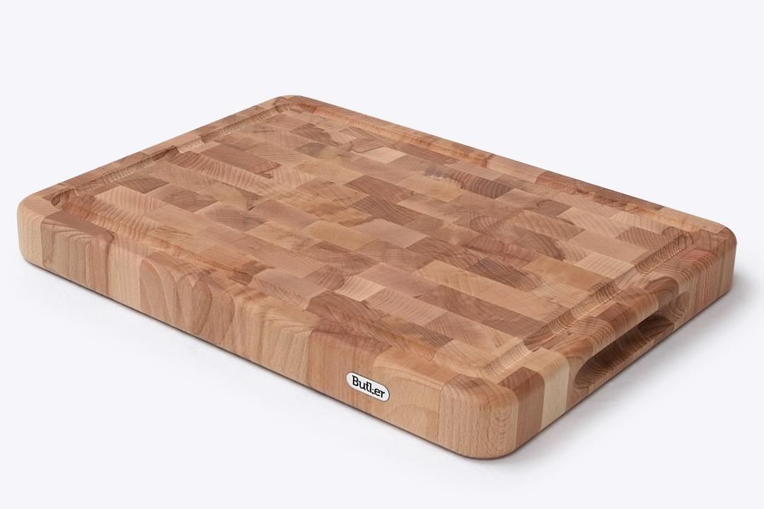 Butler - Snijplank Beuk kops met sapgoot 40x30cm