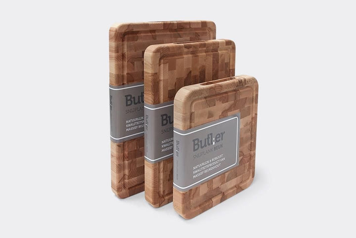 Butler - Snijplank Beuk kops met sapgoot 40x30cm
