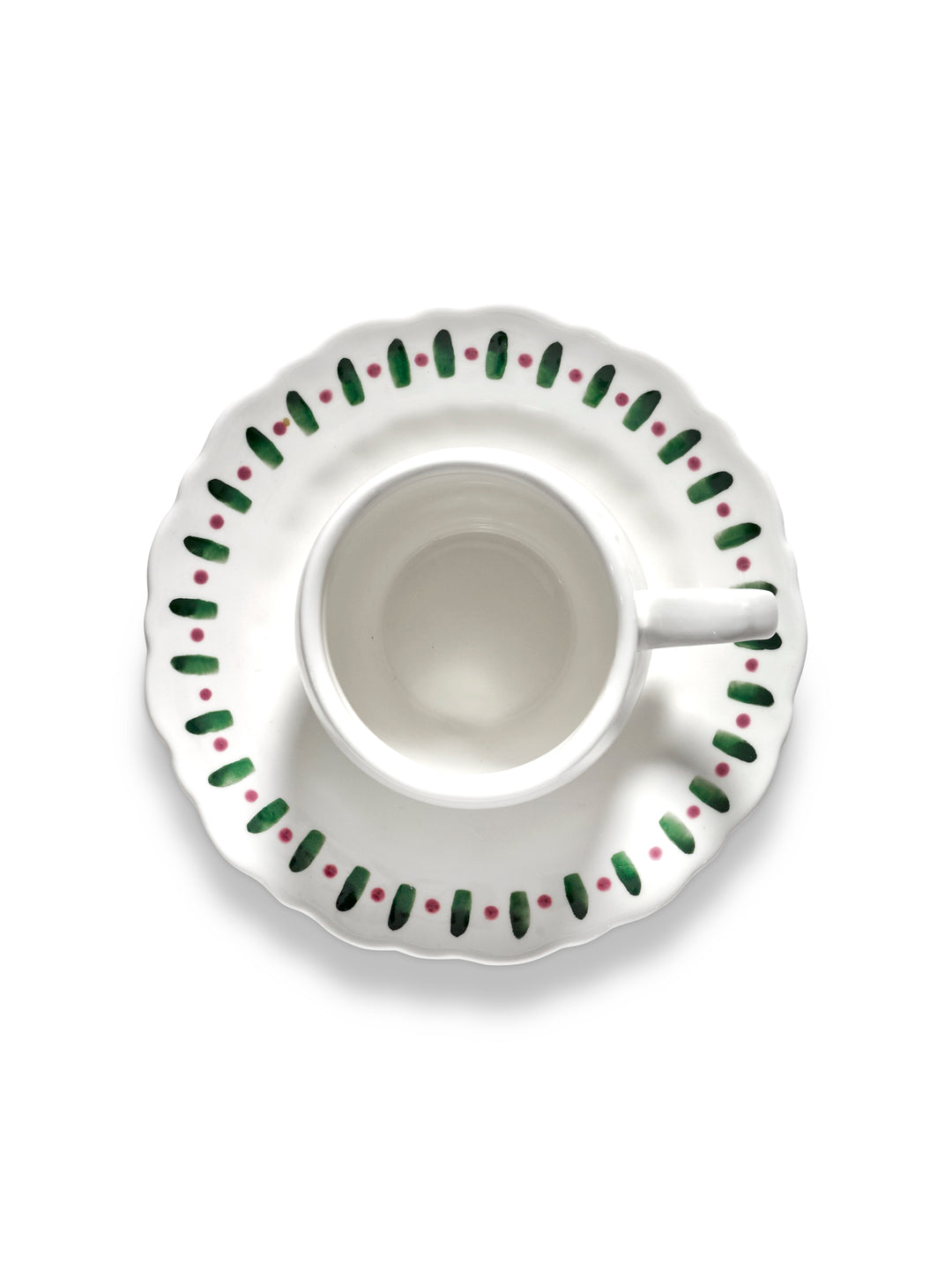 Serax - Marie Michielssen - Cappuccinokop Paars Groen + Saucer