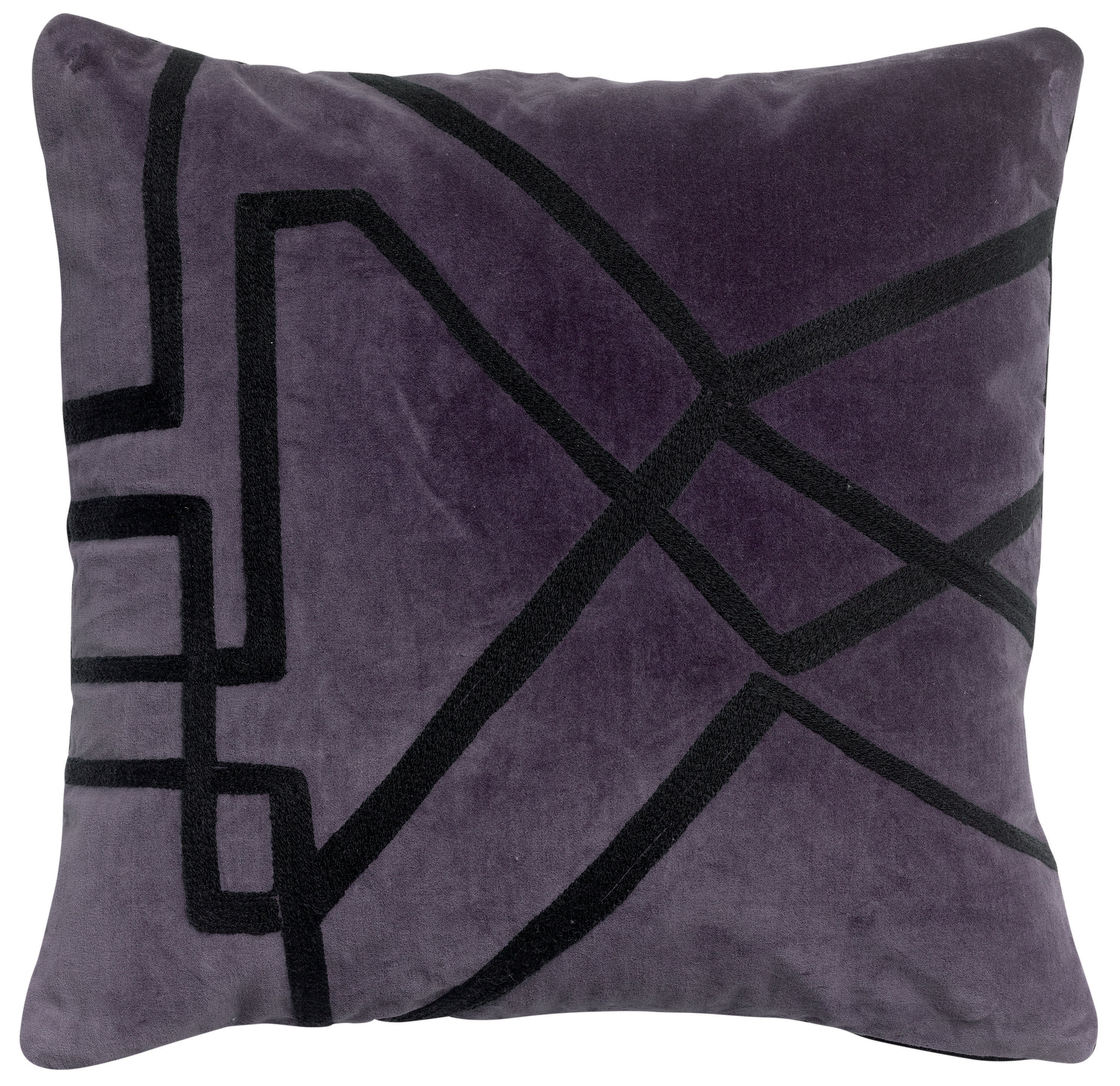 Geborduurd kussen Fara Raisin 45 X 45