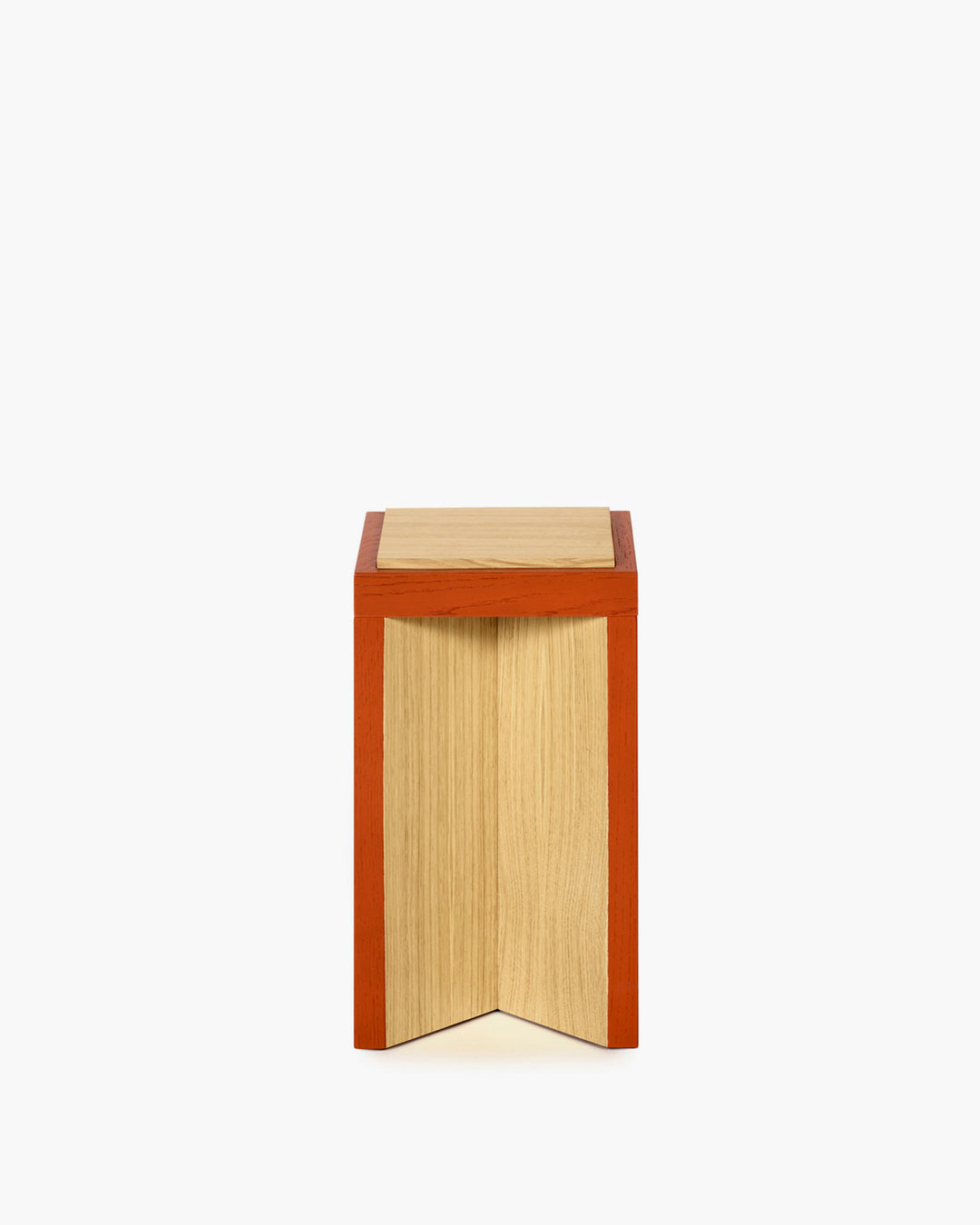 Ann Demeulemeester - Bijzettafel Eik Naturel Oranje Kubé 4