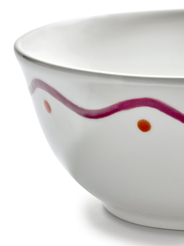 Serax - Marie Michielssen - Ontbijtkom Paars Oranje Bowl Charly - Set van 2
