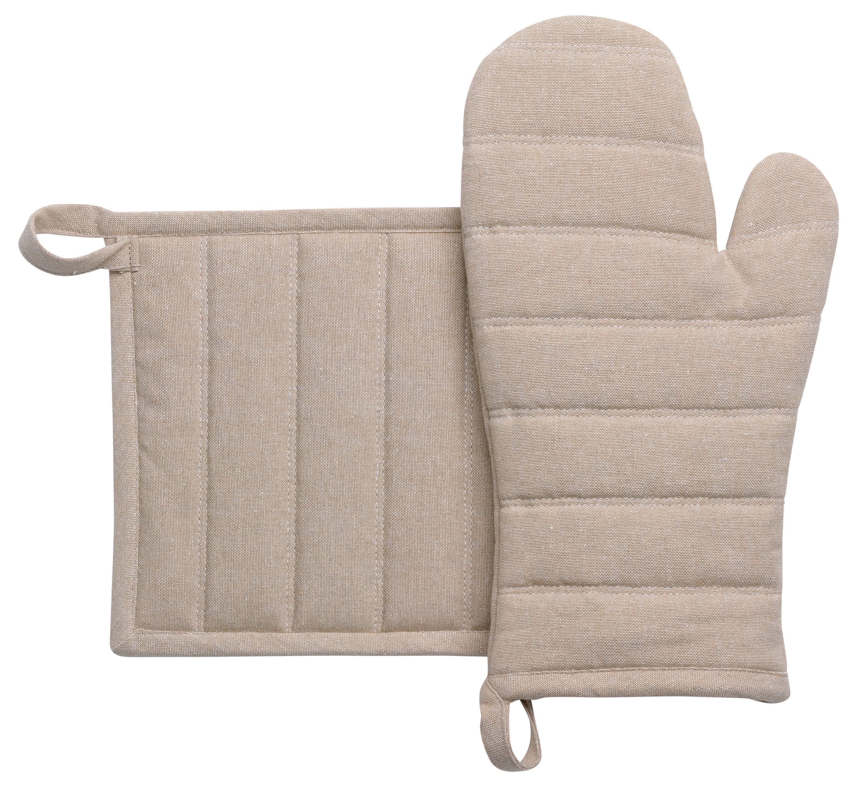 Gerecycleerde ovenwant en pannenlap Jona Naturel 15 X 30