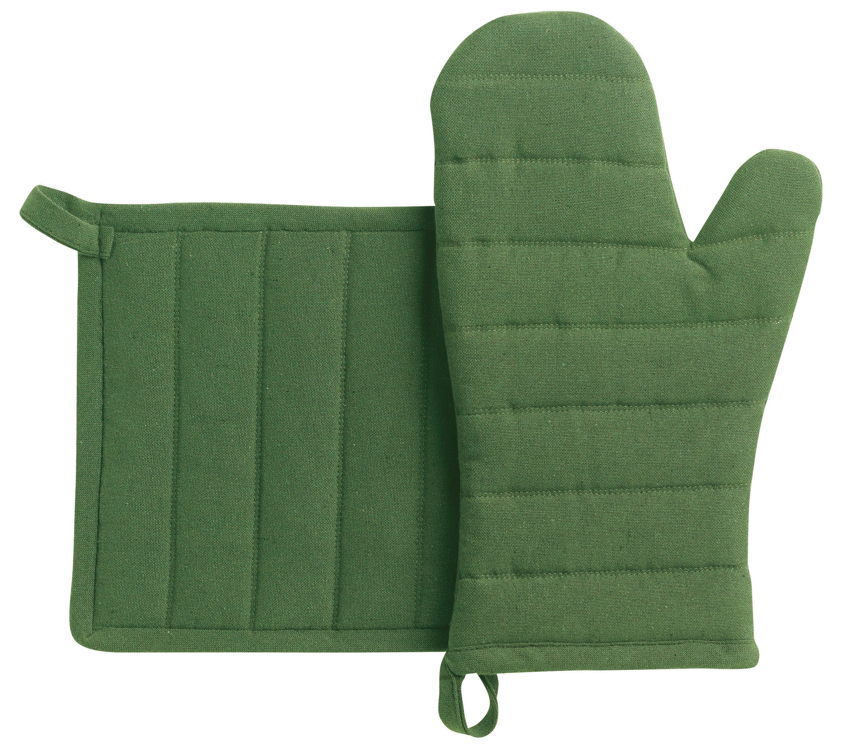 Keukenhandschoen en Gerecycleerde Pannenlap Jona Vert 15 X 30