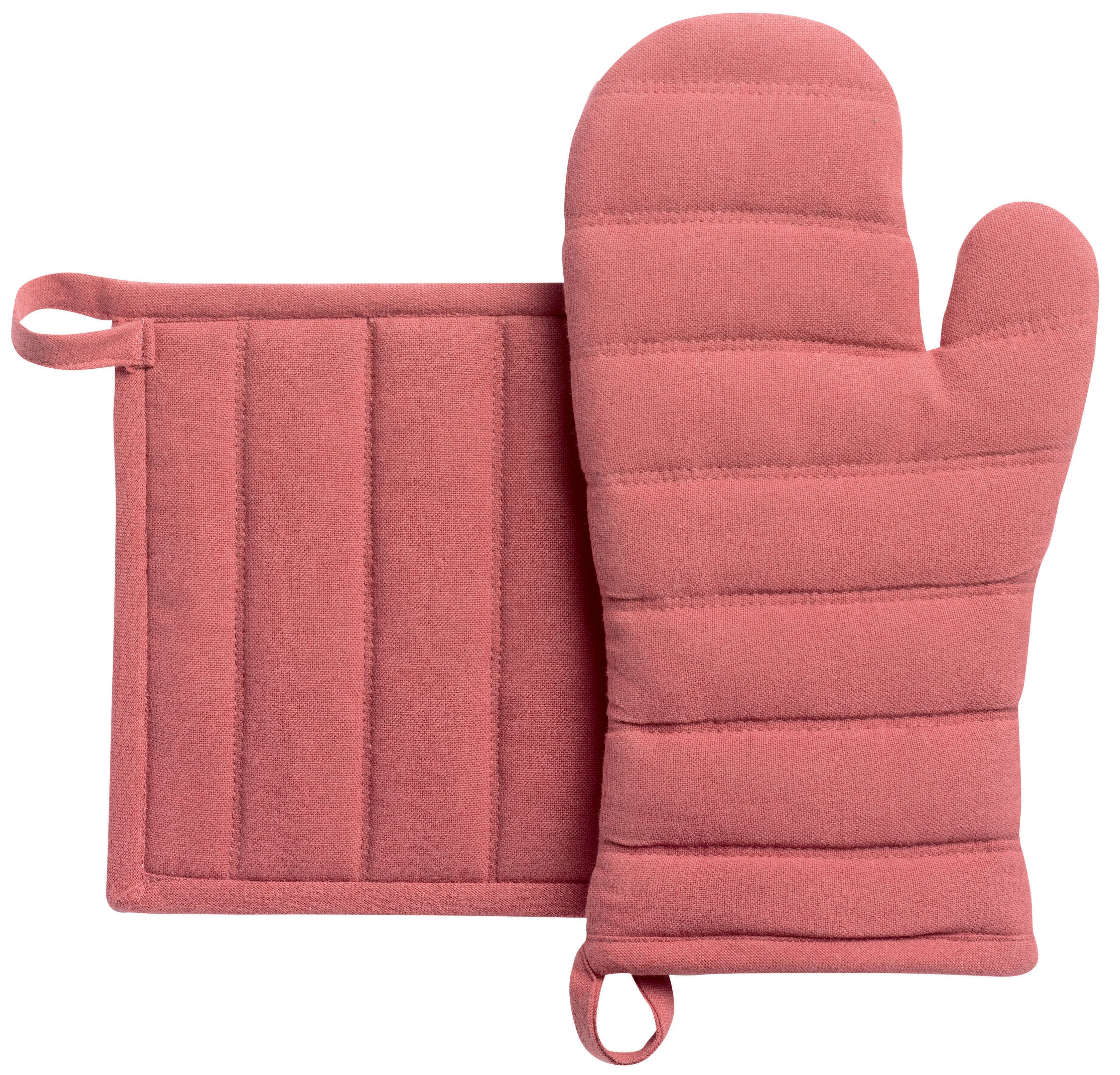 Gerecycleerde ovenwant en pannenlap Jona Bois de rose 15 X 30
