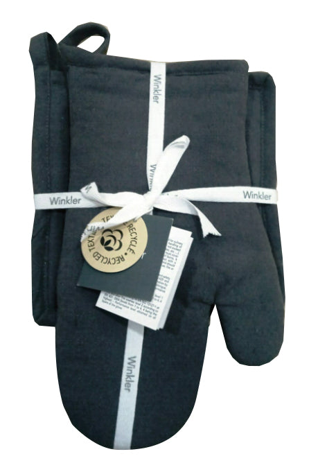 Gerecycleerde ovenwant en pannenlap Jona Camel 15 X 30