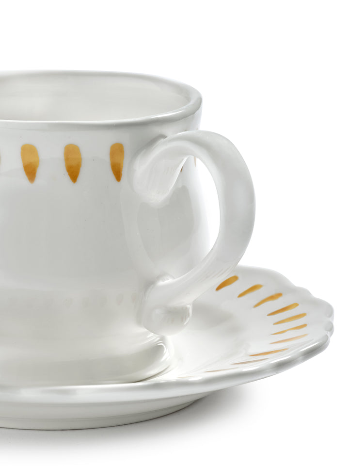 Serax - Marie Michielssen - Cappuccinokop Geel + Saucer Charly