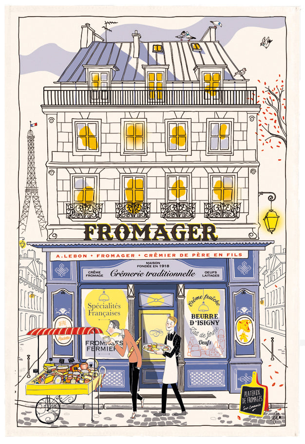 Theedoek Façade Fromager Écru 48 X 72