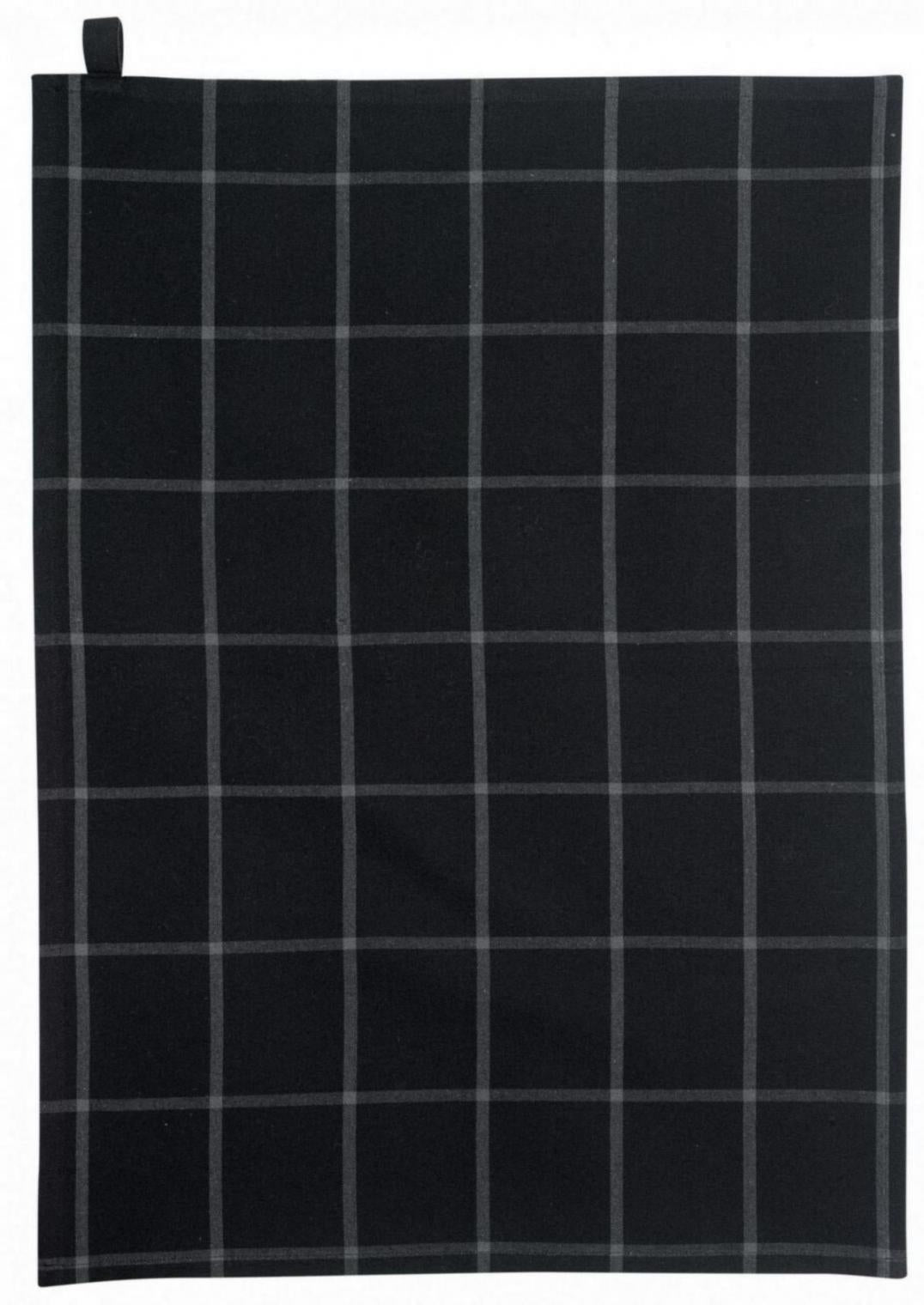 Gerecycleerde theedoek Doha Noir 50 X 70