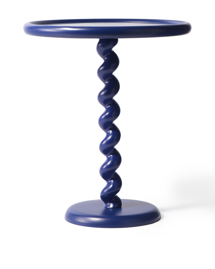 Polspotten - Bijzettafel Twister Blauw